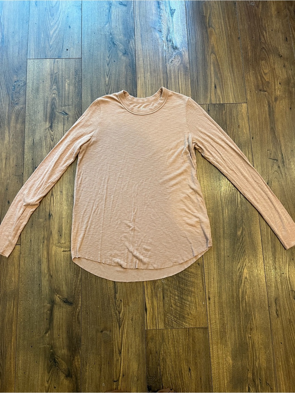Aerie Women's Tan Ribbed Long Sleeve Size S